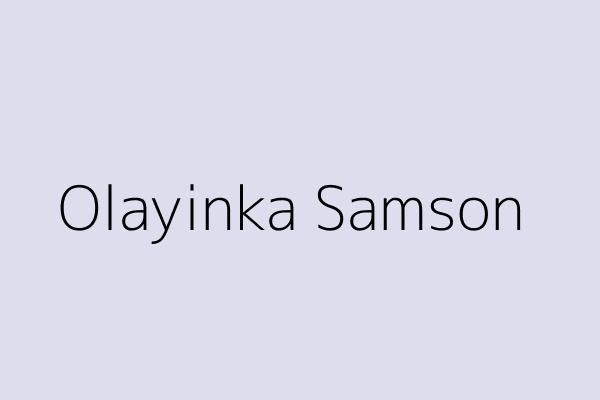 Olayinka Samson